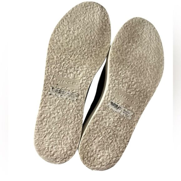 Vince Patent Leather Platform Slip On Sneakers Black Size 8.5 - Picture 6 of 7